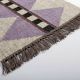 Handmade Natural Wool Geometric Dhurrie For Living Room